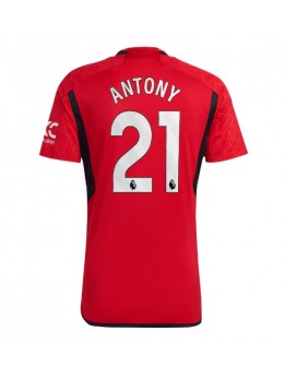 Moški Nogometna dresi replika Manchester United Antony #21 Domači 2023-24 Kratek rokav